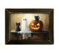 12x16 GHOST & HALLOWEEN KITTENS
