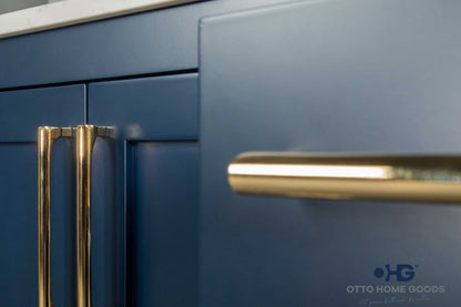 Ashley 72" Blue Double Bowls Bathroom Cabinet | Hardware | Kitchen + Metal
