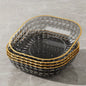 Elegant 4Piece Fruit and Dessert Bowl Set with Gold Rim