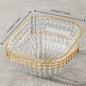 Elegant 4Piece Fruit and Dessert Bowl Set with Gold Rim