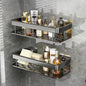 Luxury NoDrill Stainless Steel Bathroom Storage Shelves