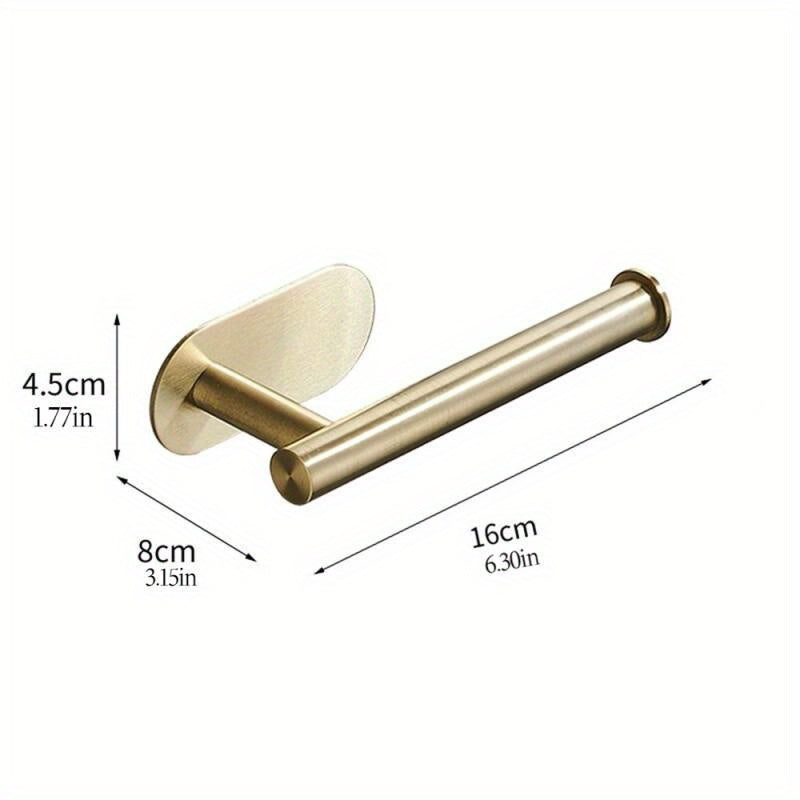 SelfAdhesive Gold Towel Bar  No Drill Needed