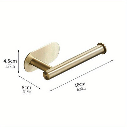 SelfAdhesive Gold Towel Bar  No Drill Needed