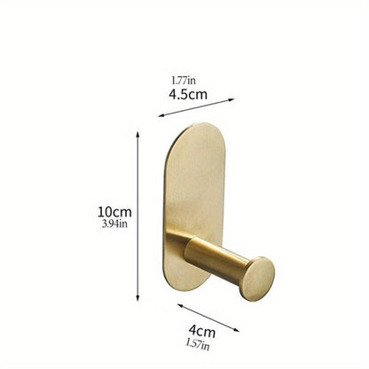 SelfAdhesive Gold Towel Bar  No Drill Needed