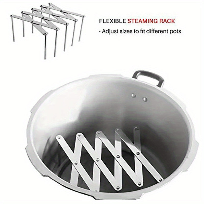 stainless steel drying rack used in a pot