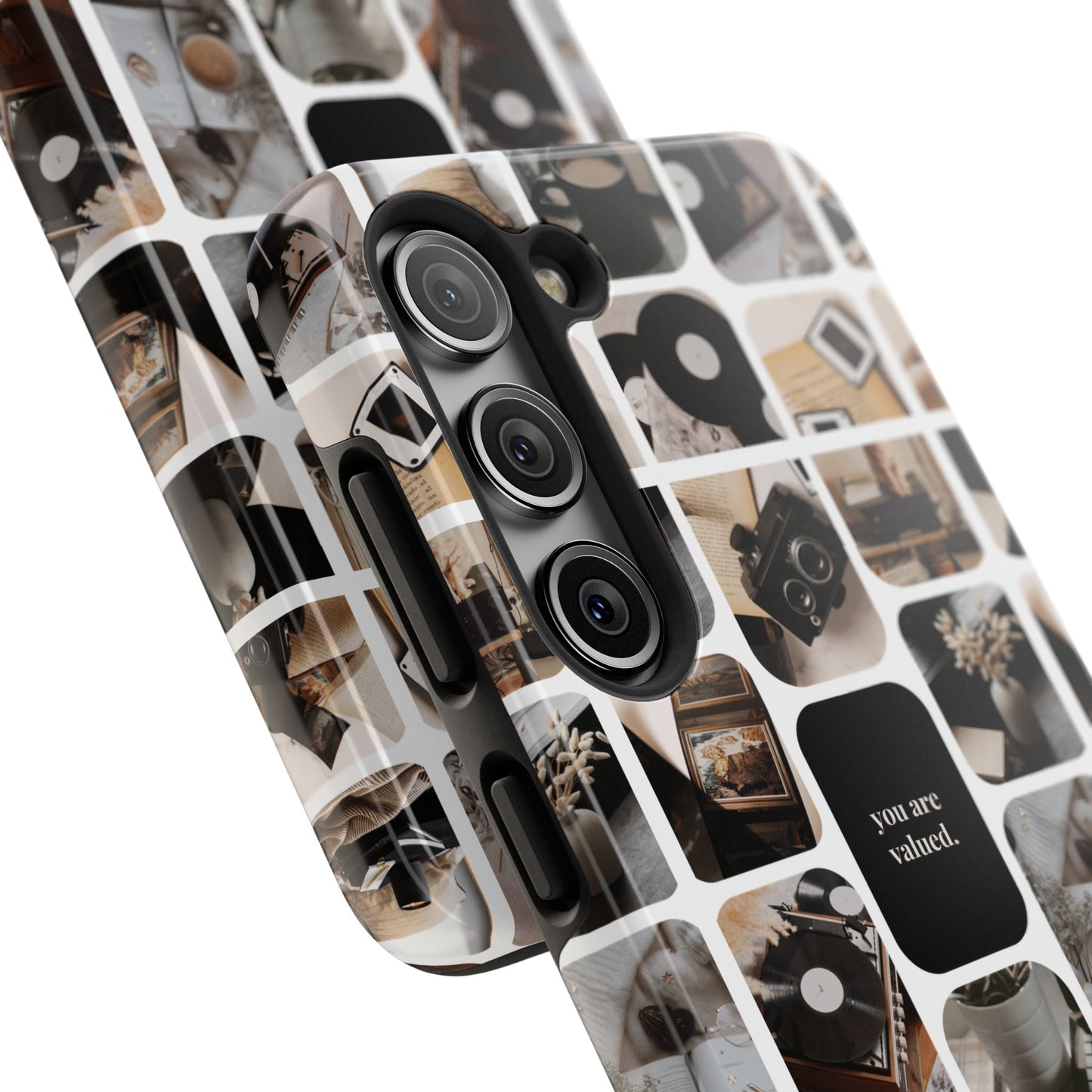 Retro Collage Phone Case - You Are Valued, Durable Protection for Your Device, Thoughtful Gift for Friends & Family, Perfect for Any [...]