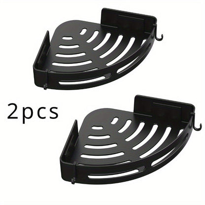 Compact WallMounted Corner Shelves  Durable Bathroom Organizer