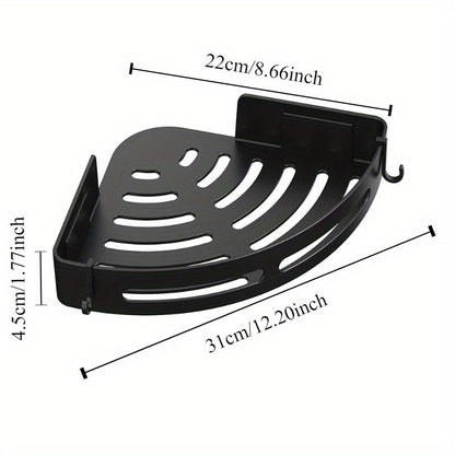 Compact WallMounted Corner Shelves  Durable Bathroom Organizer