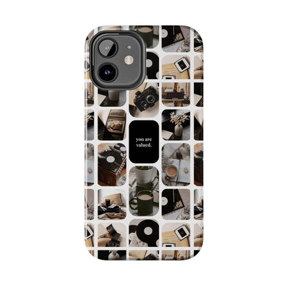 Retro Collage Phone Case - You Are Valued, Durable Protection for Your Device, Thoughtful Gift for Friends & Family, Perfect for Any [...]