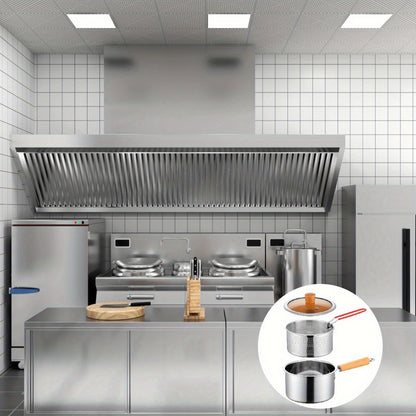 Stainless Steel MultiPurpose Cookware Set with Fry Basket