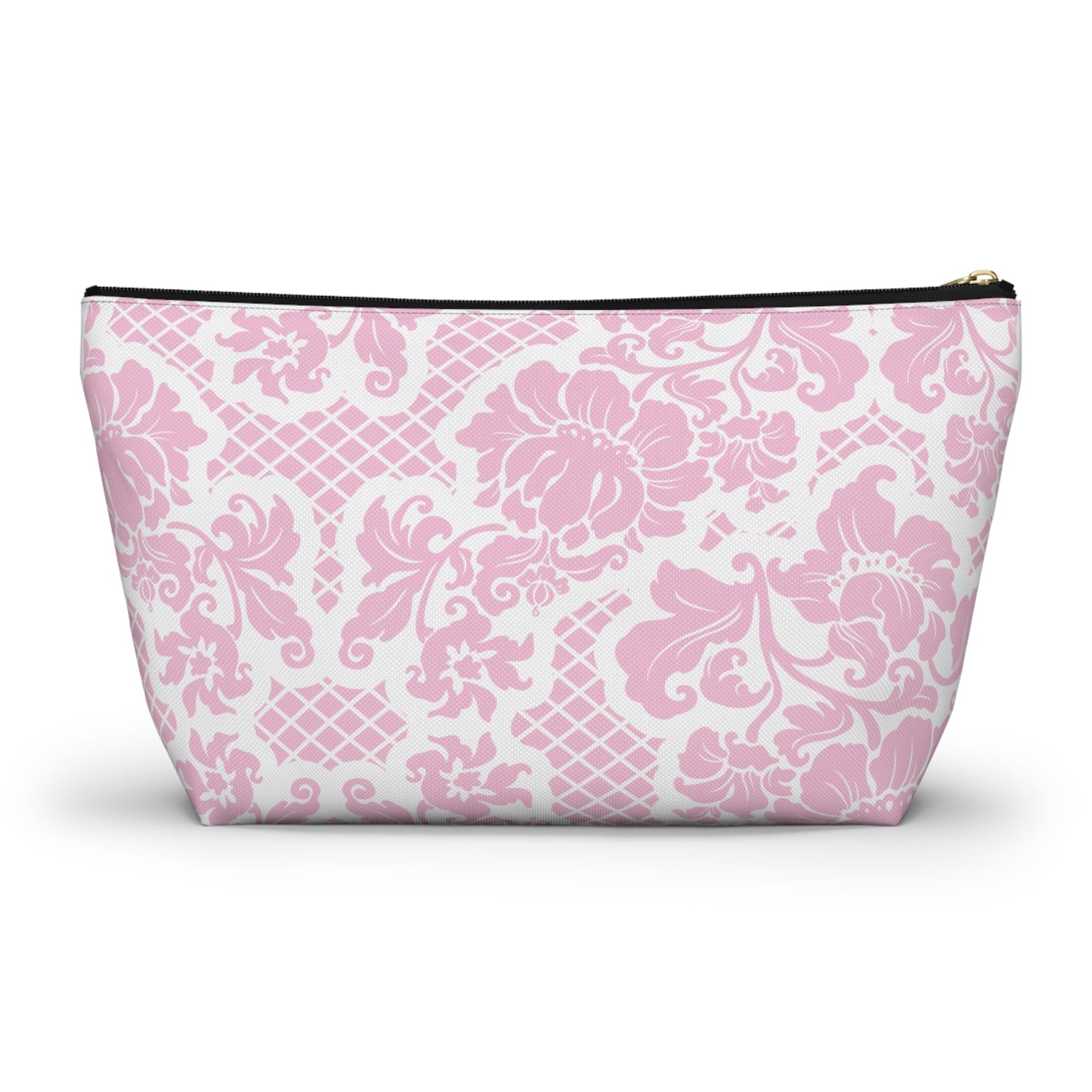 Customizable: Chic Floral Accessory Pouch | Makeup Bag, Organizer, Travel Essentials, Gift for Her, Pink Floral Design