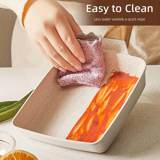 NonStick Japanese Omelette Pan with Wood Handle