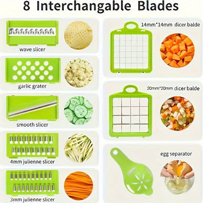 16in1 Multifunctional Vegetable Chopper  Slicer Set