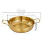 Golden Stainless Steel Korean Noodles and Soup Pan