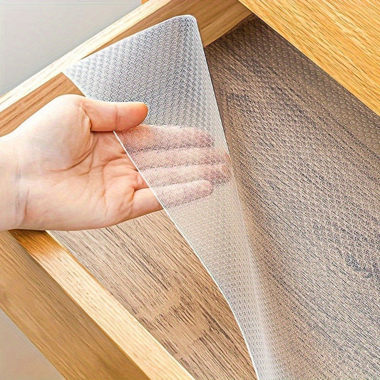 1 Roll PET Kitchen Cabinet Liner - Non-Adhesive, Moisture & Waterproof