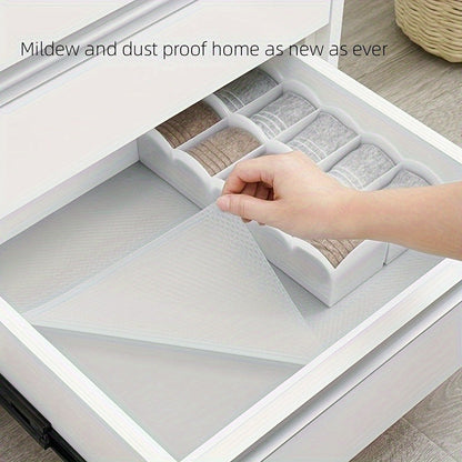 1 Roll PET Kitchen Cabinet Liner - Non-Adhesive, Moisture & Waterproof