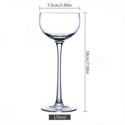 Elegant Japanese-Inspired Crystal Martini Glass - Perfect for