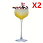 Elegant Japanese-Inspired Crystal Martini Glass - Perfect for