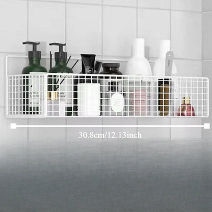 Sleek WallMounted Bathroom Shelf with Towel Bar DrillFree
