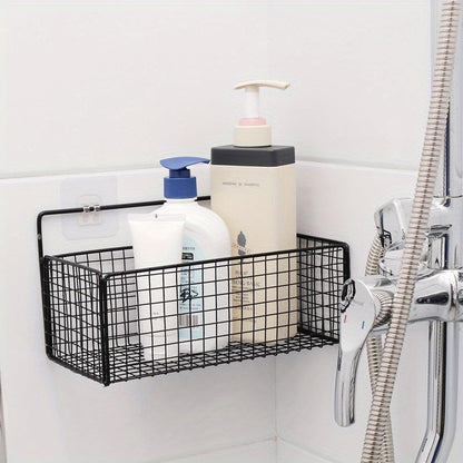 Sleek WallMounted Bathroom Shelf with Towel Bar DrillFree