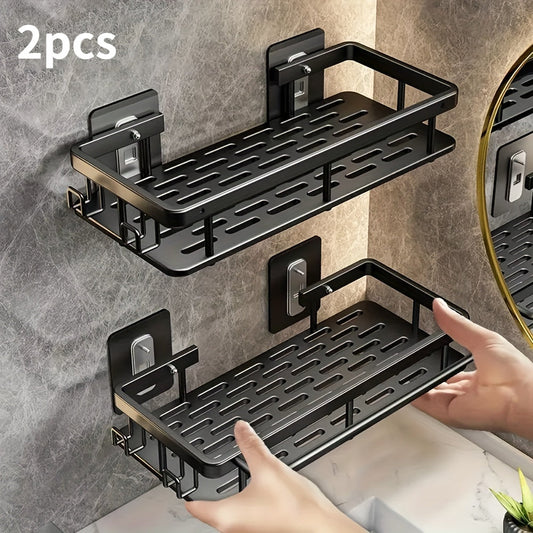2Pack Aluminum NoDrill Wall Shelves RustProof SpaceSavers