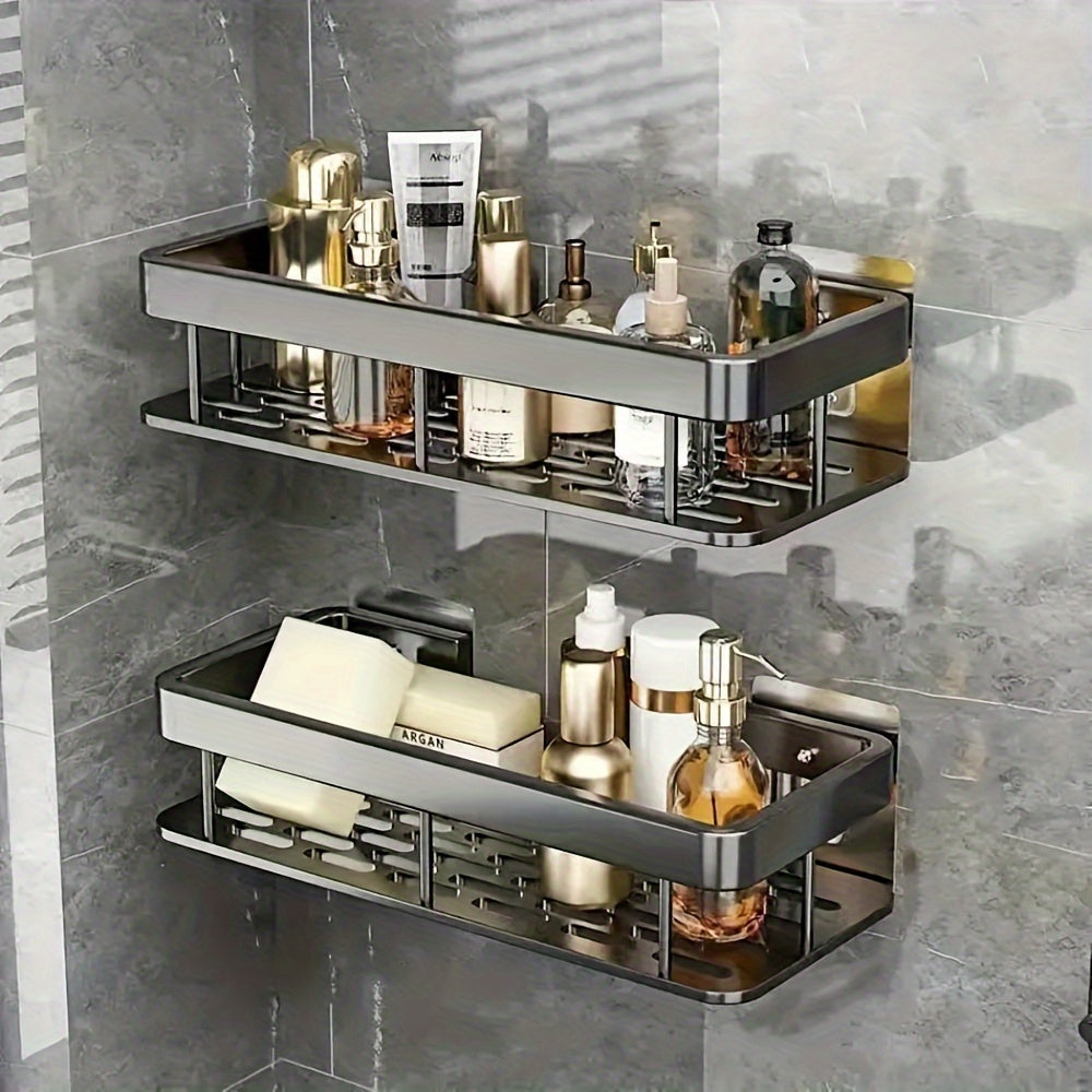 2Pack Aluminum NoDrill Wall Shelves RustProof SpaceSavers