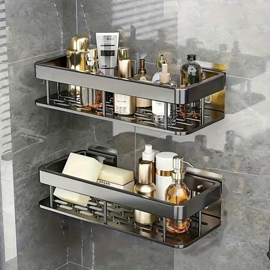 2Pack Aluminum NoDrill Wall Shelves RustProof SpaceSavers