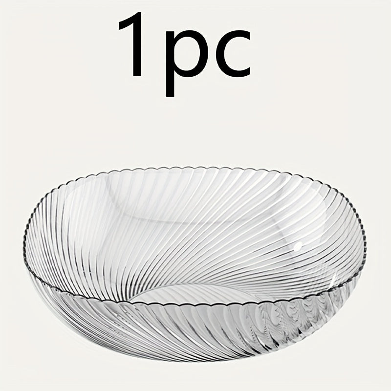 Clear Round PET Salad Bowls Portable Easy Clean Serving Dish | Under $100 | Kitchen + Metal