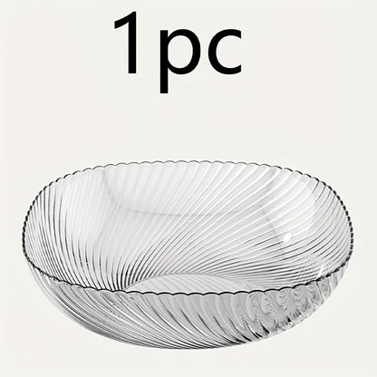 Clear Round PET Salad Bowls Portable Easy Clean Serving Dish | Under $100 | Kitchen + Metal