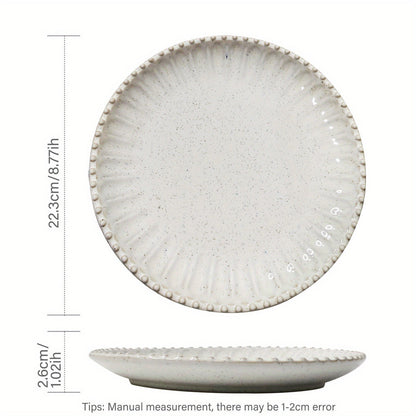 Elegant Ceramic Plate Set Perfect for Meals  Decor