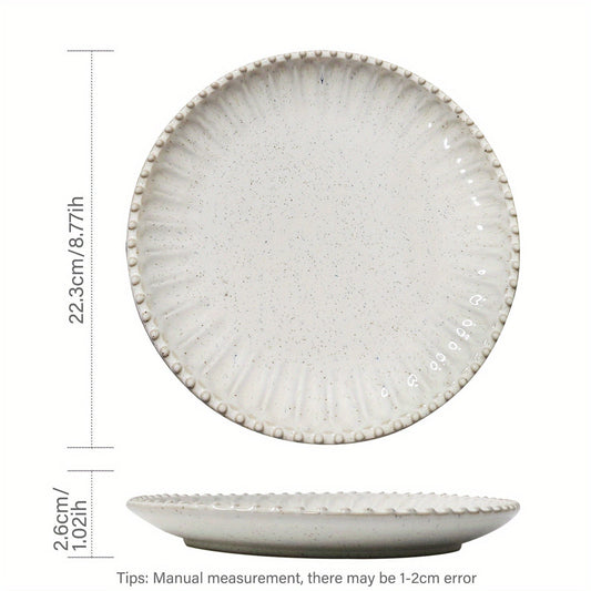 Elegant Ceramic Plate Set Perfect for Meals  Decor