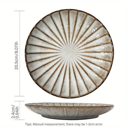 Versatile Ceramic Plate Set  Perfect for Meals  Decor