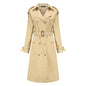 New Size Windbreaker Women Long Waist Cotton Fashionable Jacket Long Sleeve Collared Wish Delivery