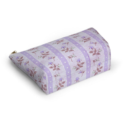 Customizable: Chic Floral Accessory Pouch, Makeup Bag, Travel Organizer, Gift for Her, Floral Toiletry Bag, Cute Pencil Case