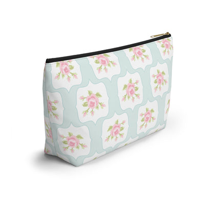 Customizable: Chic Floral Accessory Pouch, Makeup Bag, Cosmetic Case, Toiletries Organizer, Gift for Her