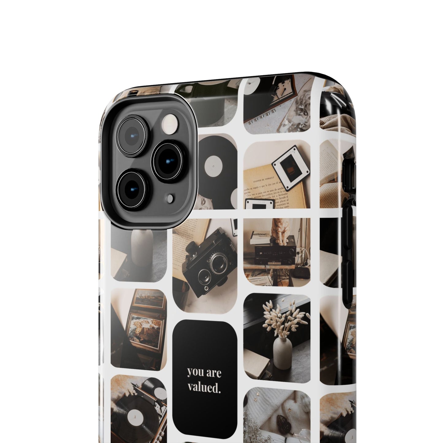 Retro Collage Phone Case - You Are Valued, Durable Protection for Your Device, Thoughtful Gift for Friends & Family, Perfect for Any [...]