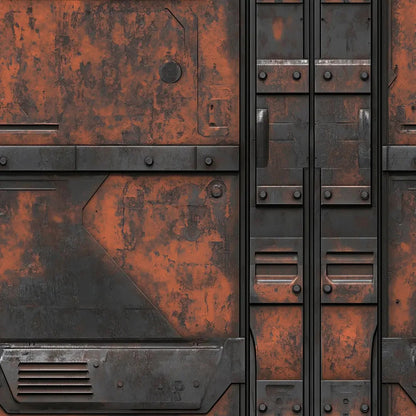 Oxidized Starship Hull Mural