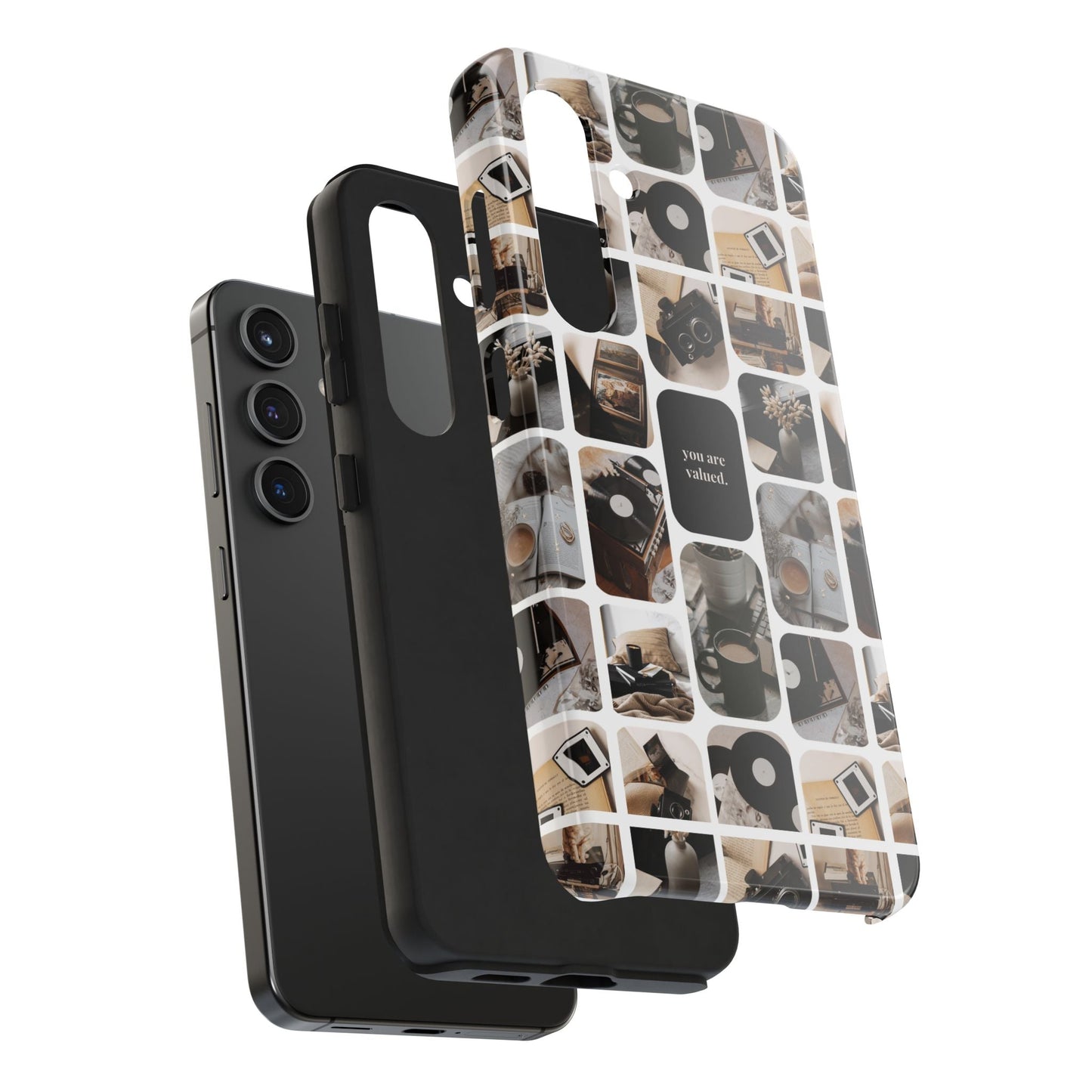 Retro Collage Phone Case - You Are Valued, Durable Protection for Your Device, Thoughtful Gift for Friends & Family, Perfect for Any [...]