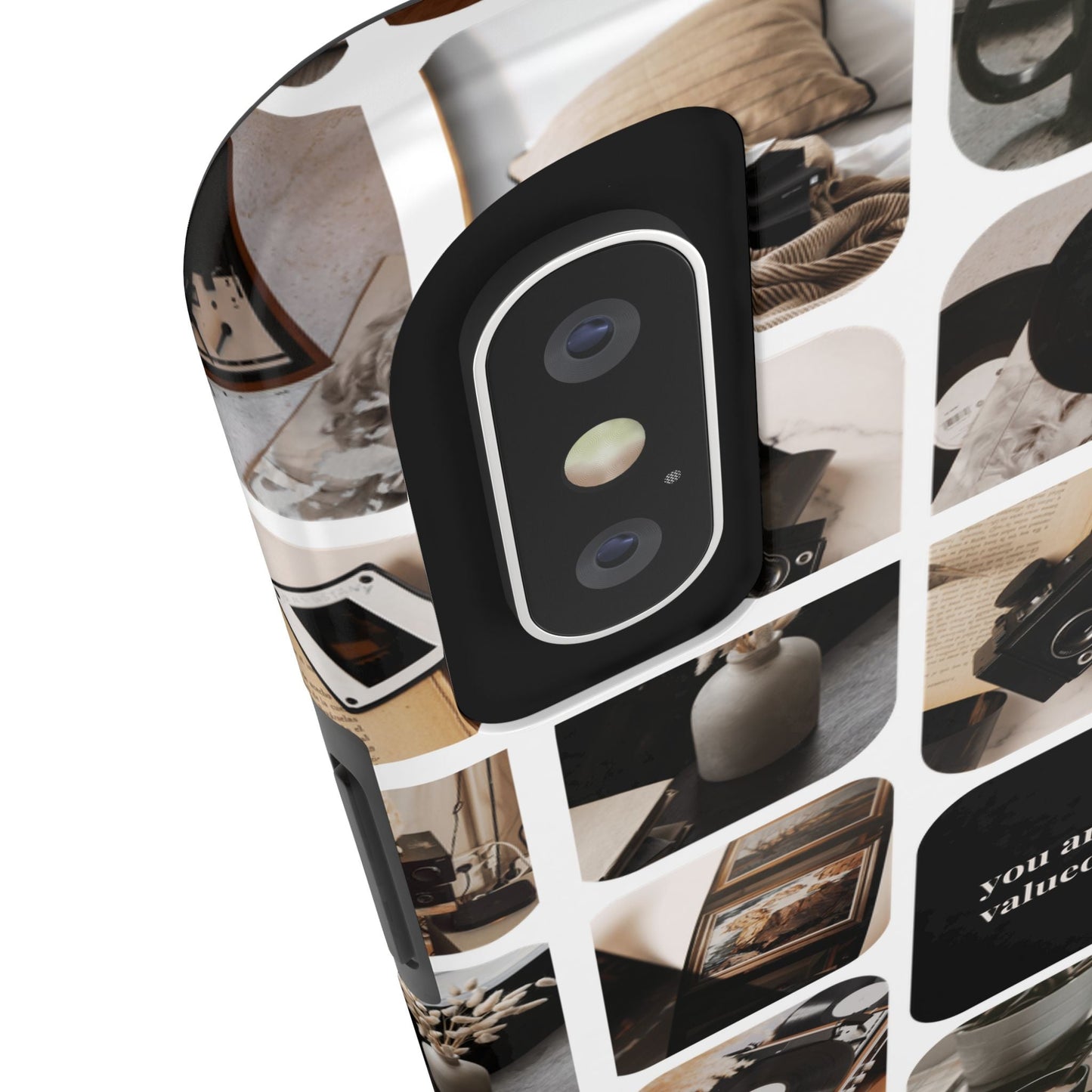 Retro Collage Phone Case - You Are Valued, Durable Protection for Your Device, Thoughtful Gift for Friends & Family, Perfect for Any [...]