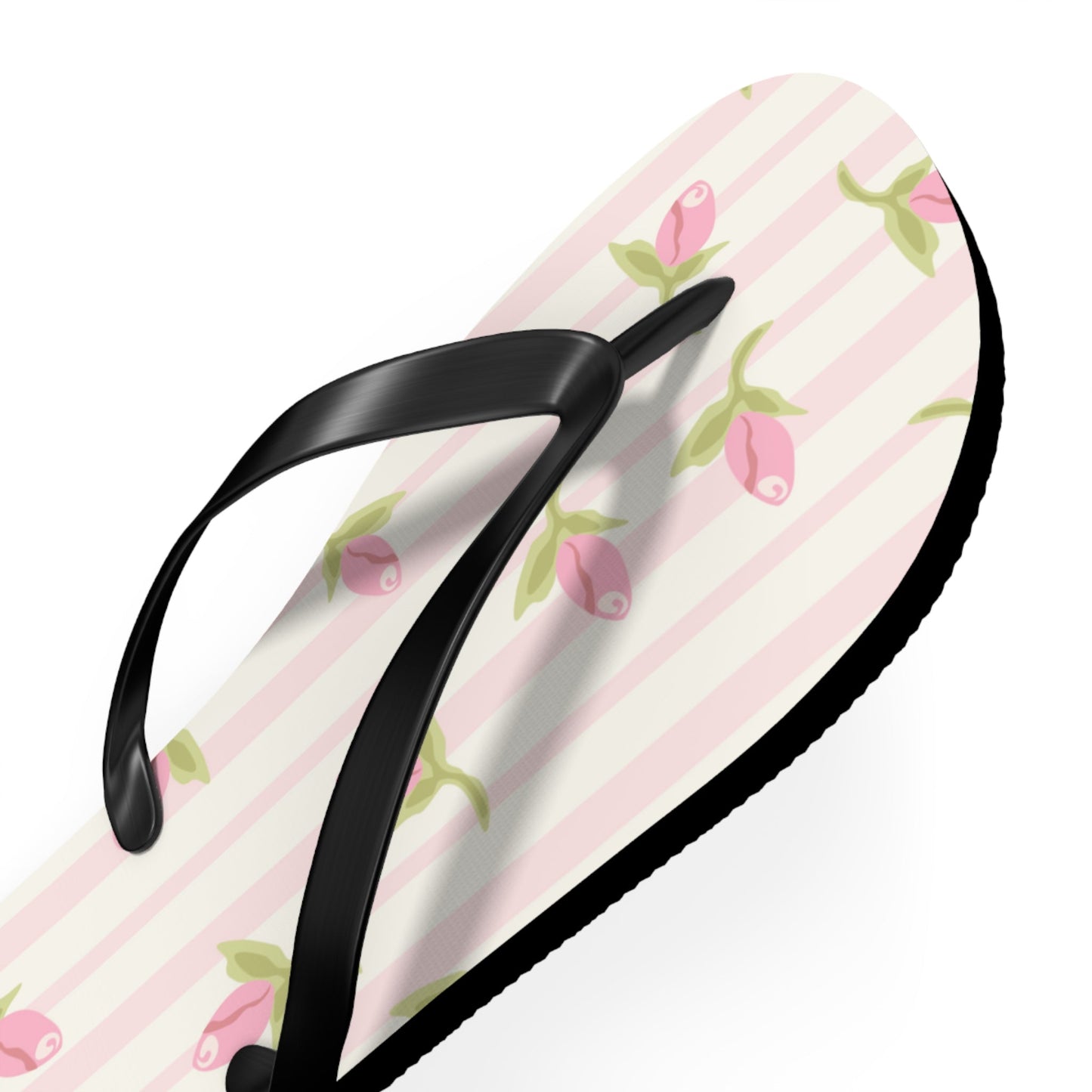 Customizable: Chic Floral Flip Flops for Summer, Trendy Beach Sandals, Perfect for Vacation, Gifts for Her