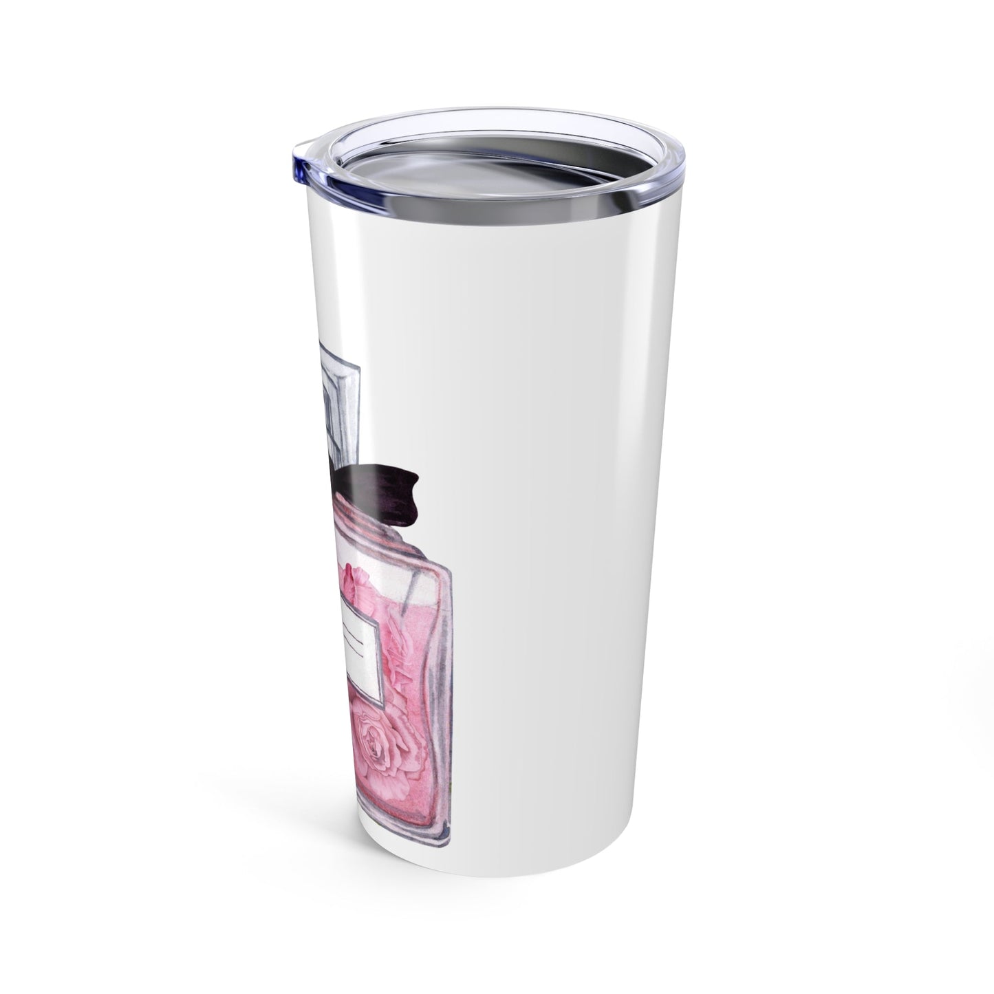 Customizable: Floral Perfume Tumbler 20oz | Elegant Drinkware Gift | Perfect for Birthdays, Weddings, Anniversaries, Floral Lovers, Home Decor