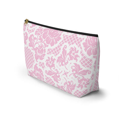 Customizable: Chic Floral Accessory Pouch | Makeup Bag, Organizer, Travel Essentials, Gift for Her, Pink Floral Design