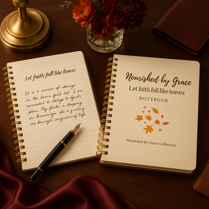 Let Faith Fall Like Leaves – Inspirational Fall Notebook