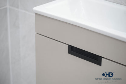 Luca 20" Sand Wall Mount Bathroom Vanity with Integrated Sink