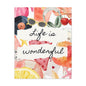 Life is Wonderful Canvas Wall Art, Colorful Decor, Inspirational Gift, Home Display, Summery Wall Art, Motivational Print