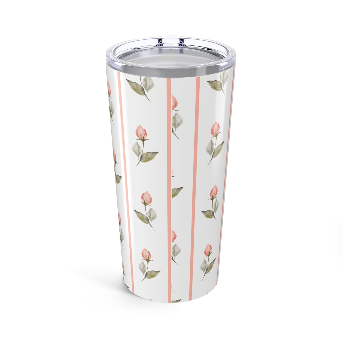 Customizable: Floral Rose Tumbler 20oz | Insulated Drinkware, Perfect for Gifts, Spring Celebrations, Travel Mugs, Coffee Lovers, Eco-Friendly Design
