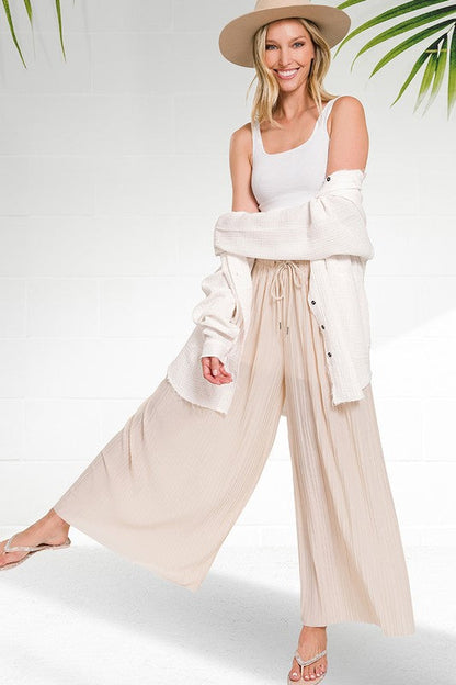 ZENANA Button Down Raw Edge Shirt