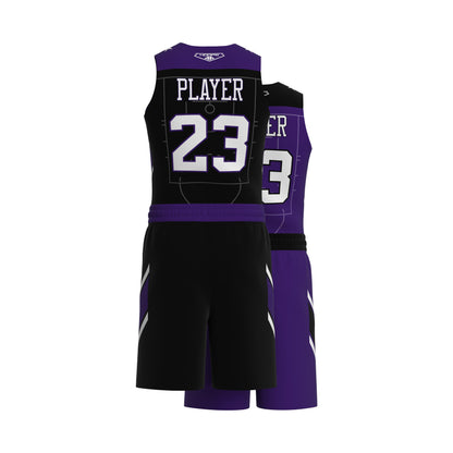 Custom All-Star Reversible Basketball Uniform  - 179 Evanston