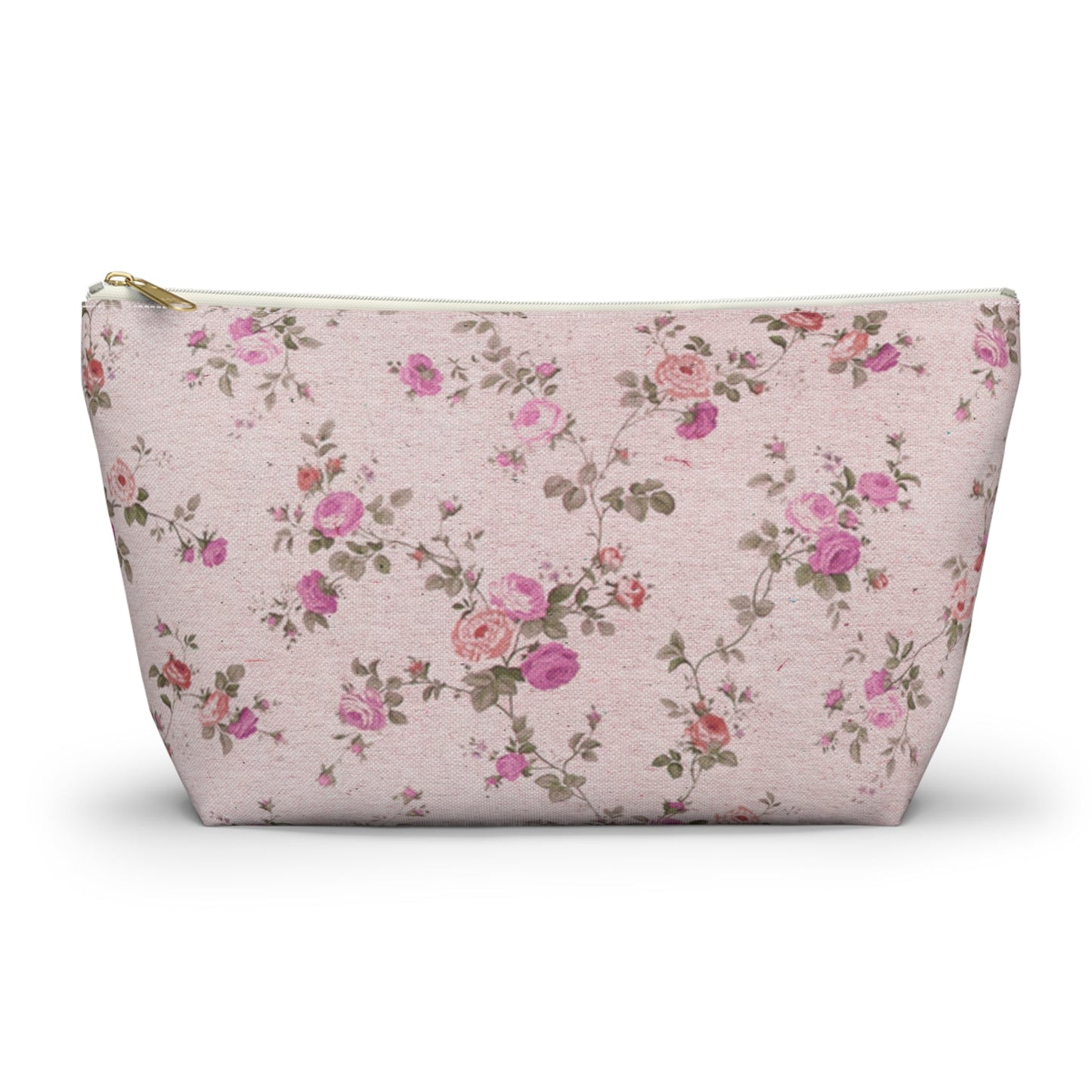 Customizable: Floral Accessory Pouch, Makeup Bag, Travel Organizer, Gift for Her, Pink Floral Bag, Cosmetic Case, Everyday Essentials