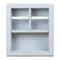 Haile Recessed Solid Wood Toilet Paper Holder With Shelf
